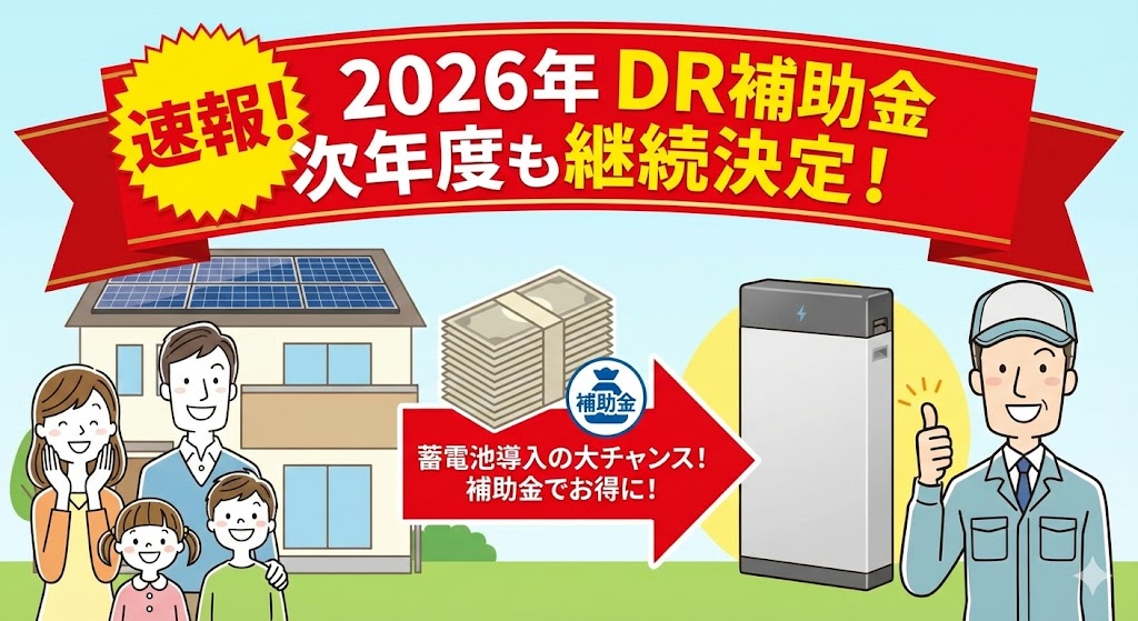 2026年からのエコライフを支える！蓄電池DR補助金をフル活用しよう！
