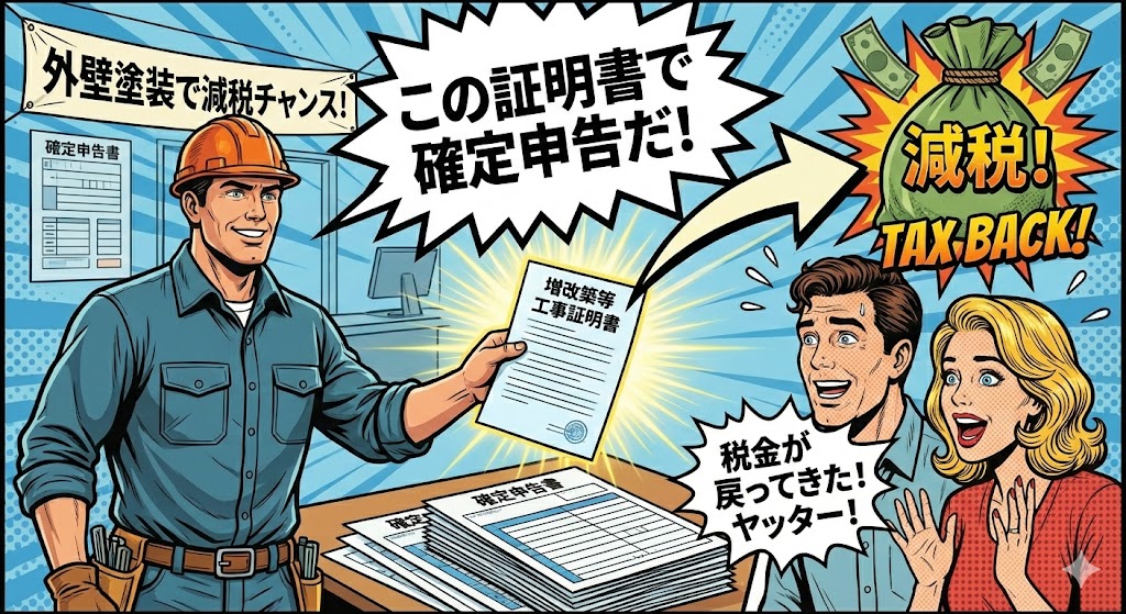 外壁を美しく守り、賢く減税を受ける！