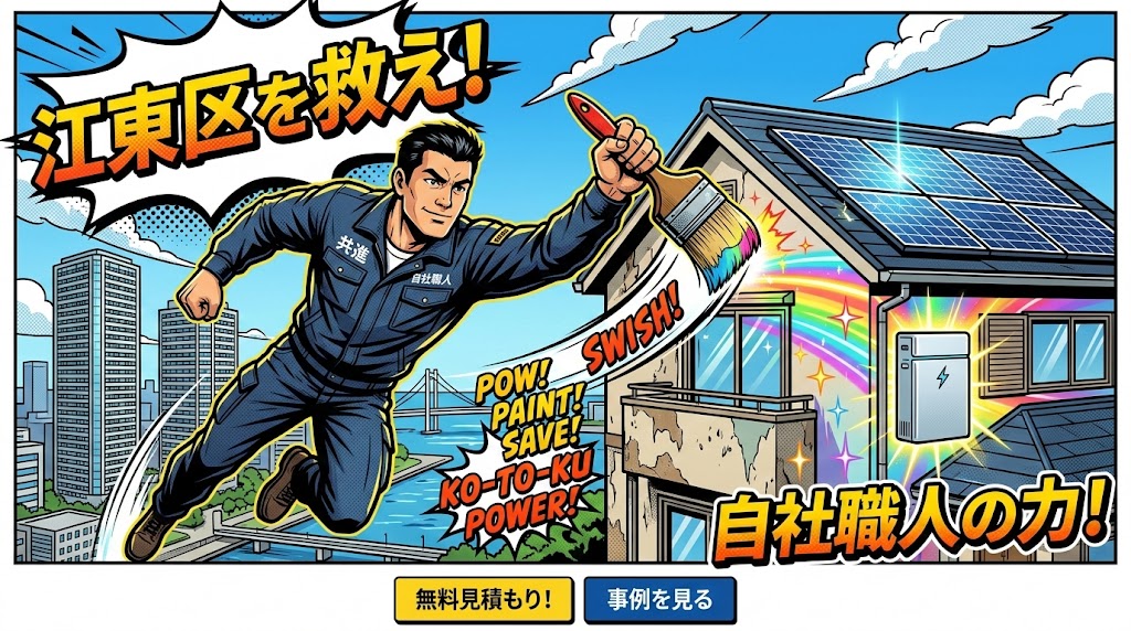 江東区で外壁塗装するなら株式会社共進！