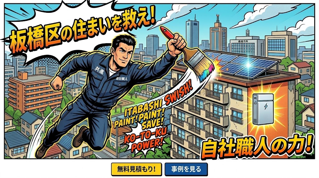 板橋区で外壁塗装をするなら株式会社共進！