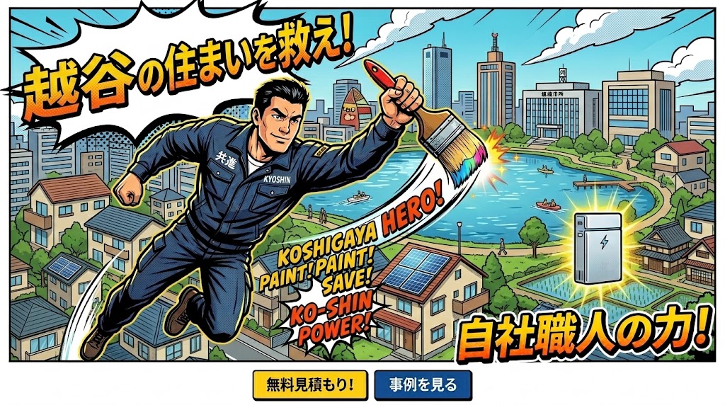 越谷市で外壁塗装をするなら株式会社共進！