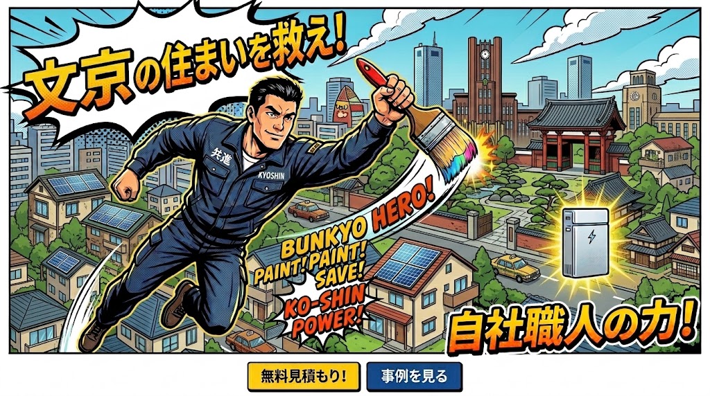 文京区で外壁塗装をするなら株式会社共進！