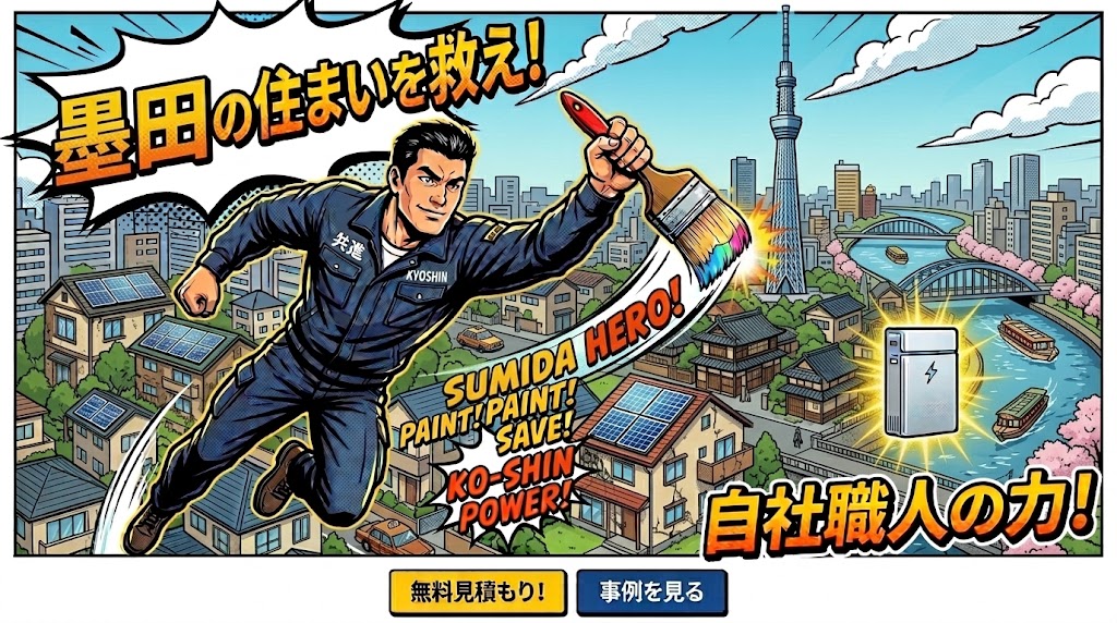 墨田区で外壁塗装をするなら株式会社共進！
